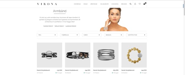 længde tæmme Kan ikke Webshop med salg af smykker - Med omsætning - Eksklusivt og elegant design  - Shopify