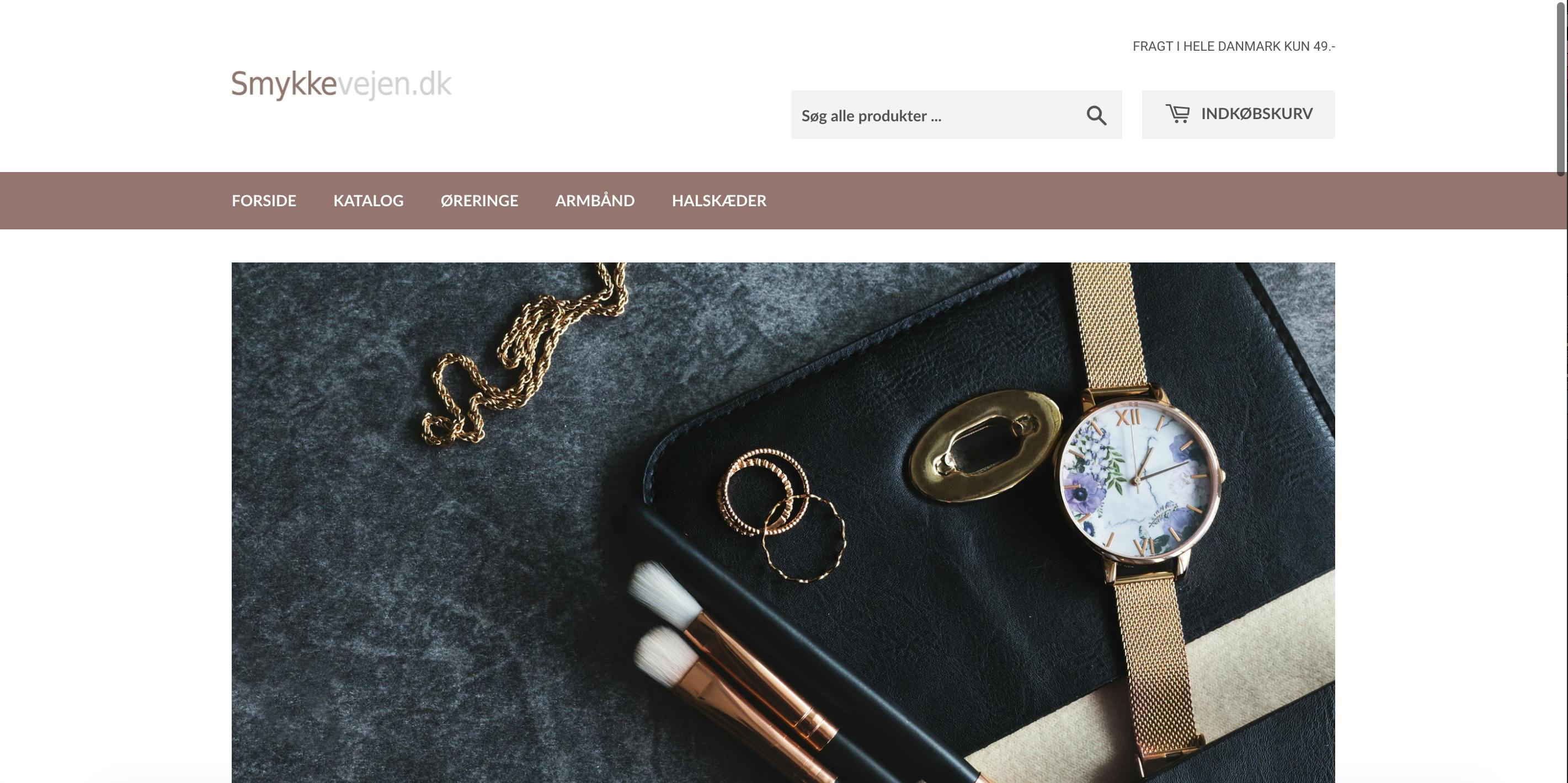 Nystartet flot dropshipping webshop med smykker, unikke designs -