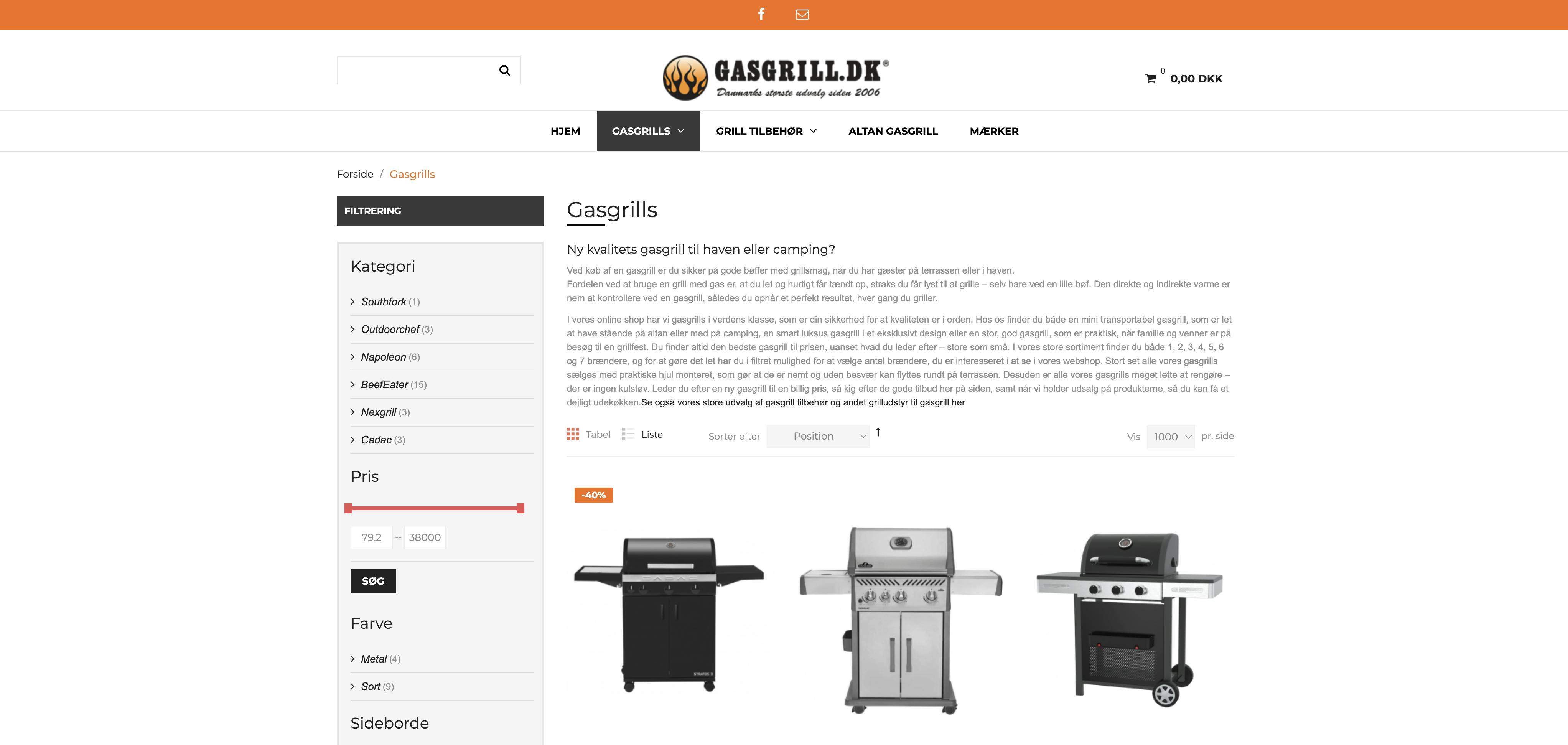 Gasgrill.dk webshop alt for grill tilbehør