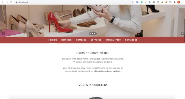 Klargjort Dropship webshop med salg sko - Saxis Virksomhedsbørs