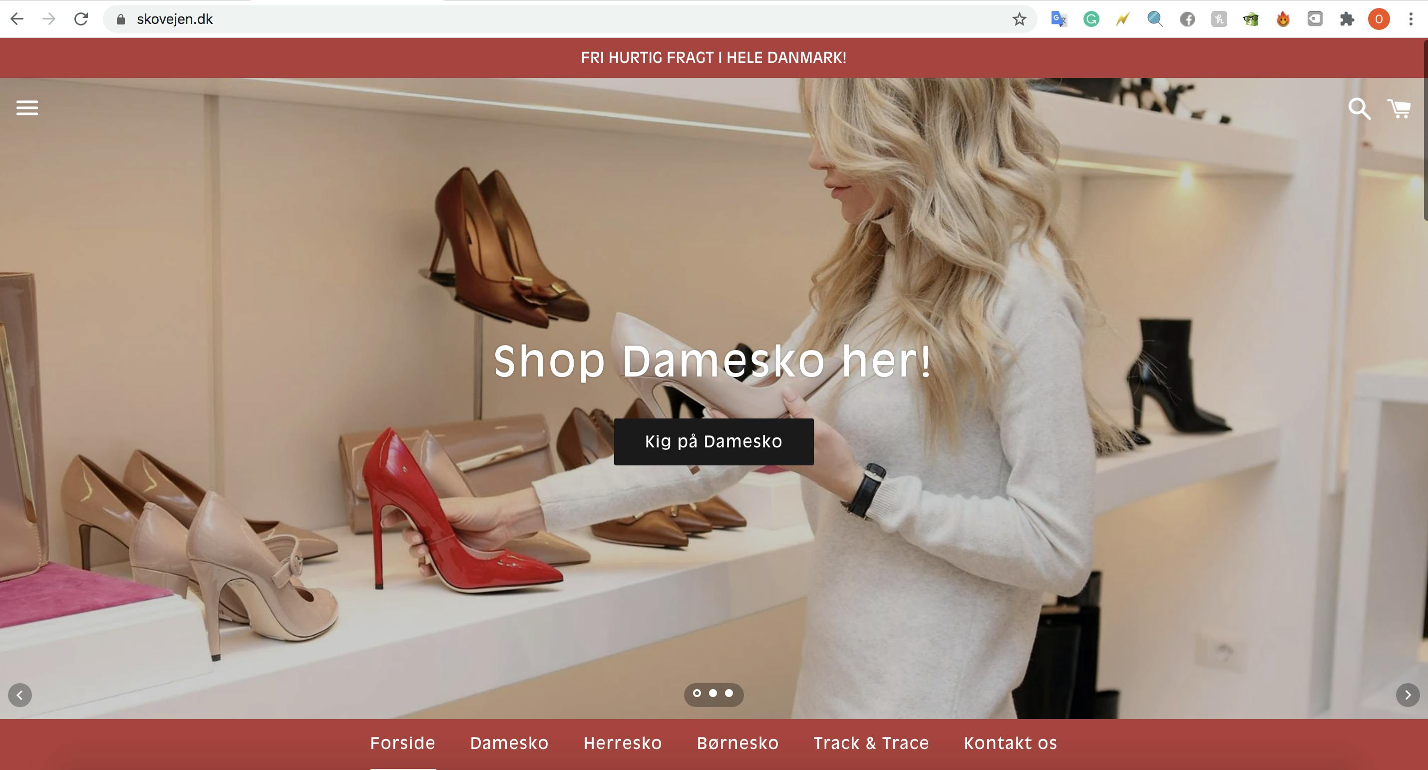 Klargjort Dropship webshop med salg sko - Saxis Virksomhedsbørs