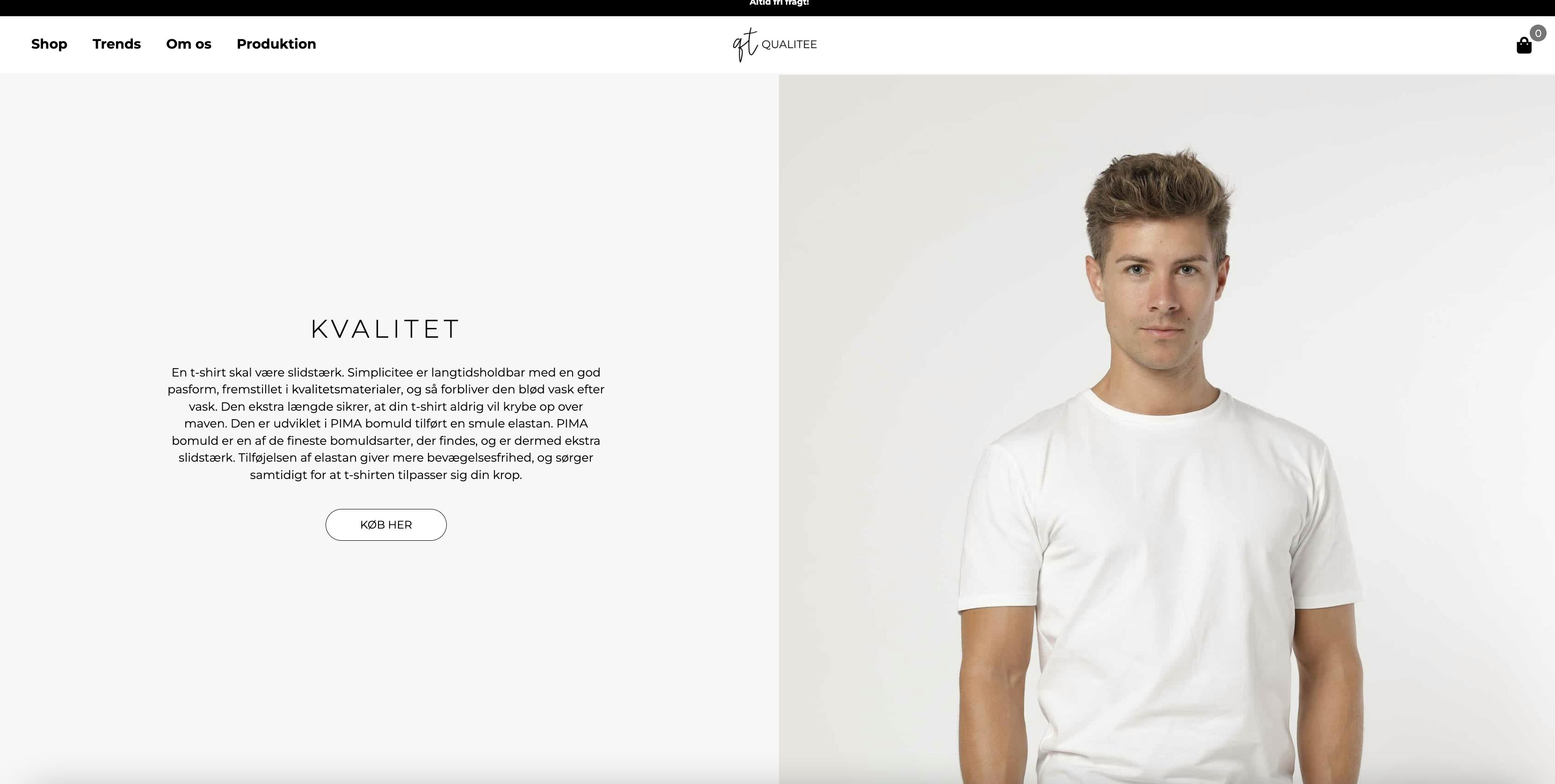 Fuld webshop til salg - Online salg kvalitets t-shirts - Bæredygtig leverandør i Portugal