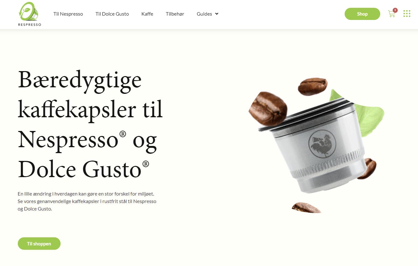 morbiditet melon Mona Lisa Respresso: Webshop med genanvendelige kaffekapsler